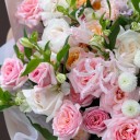 Букет Твои глаза - с добавлением зелени - миниатюра 