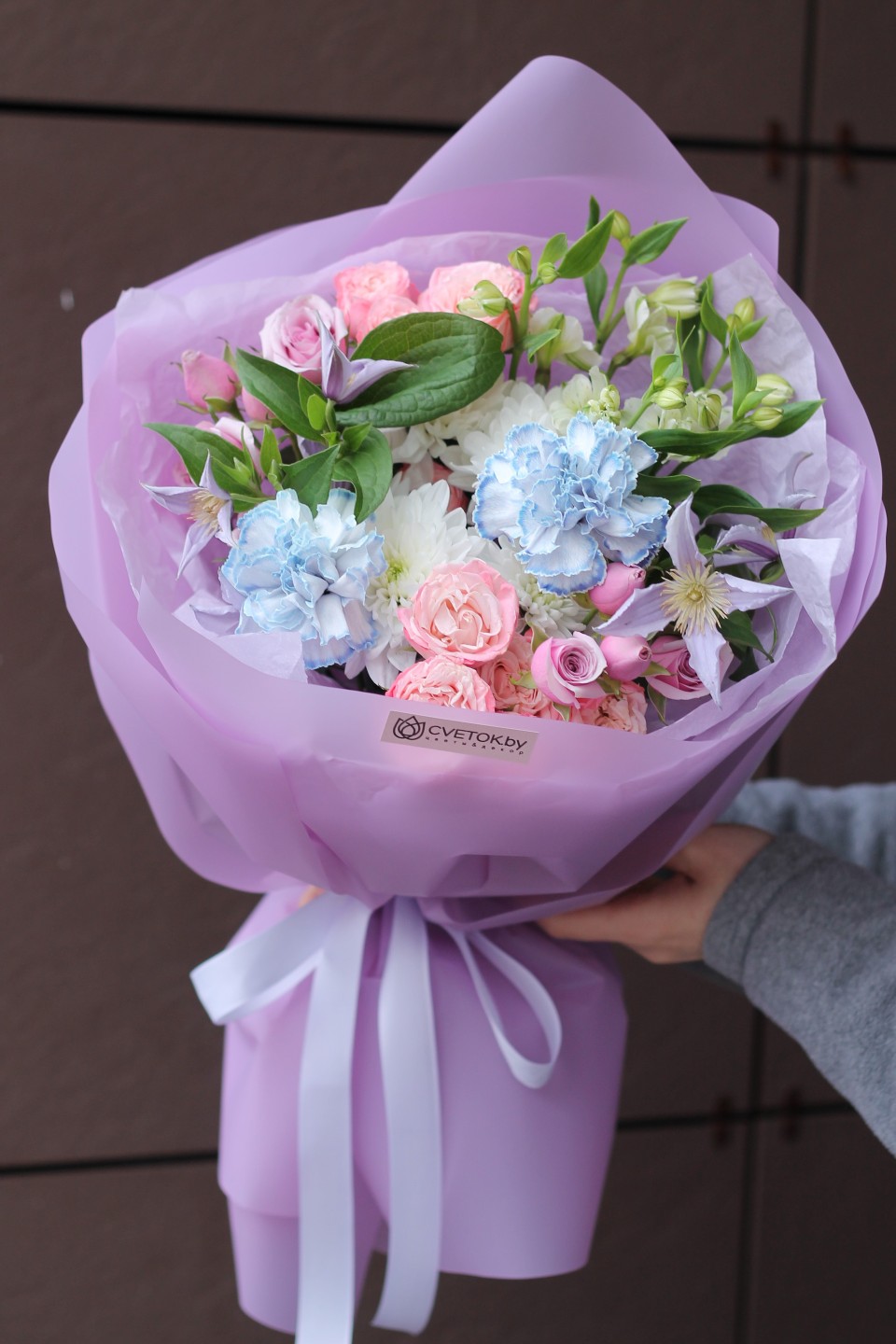 Букет Нежный Лепесток - с добавлением зелени