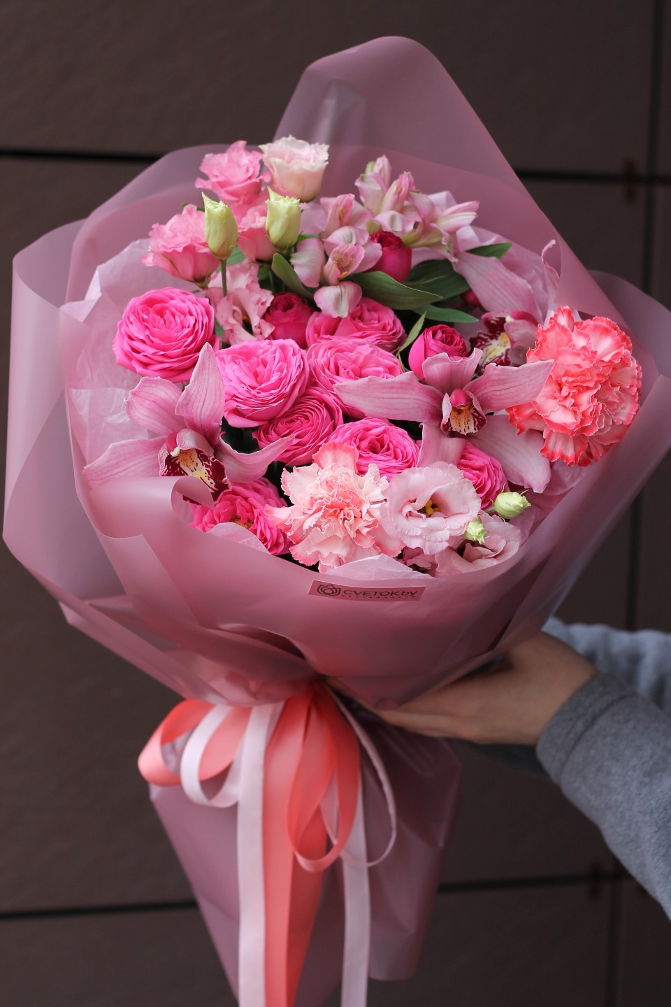 Букет Розовый мусс