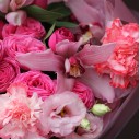 Букет Розовый мусс - подарочное оформление - миниатюра