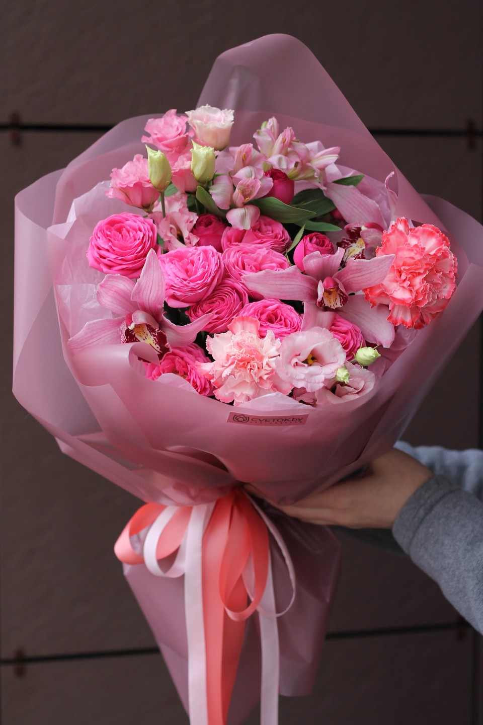 Букет Розовый мусс - быстрая доставка в Минске