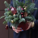 Композиция новогодняя Зимний Рубин - миниатюра