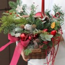 Корзина новогодняя Звезда Рождества - миниатюра