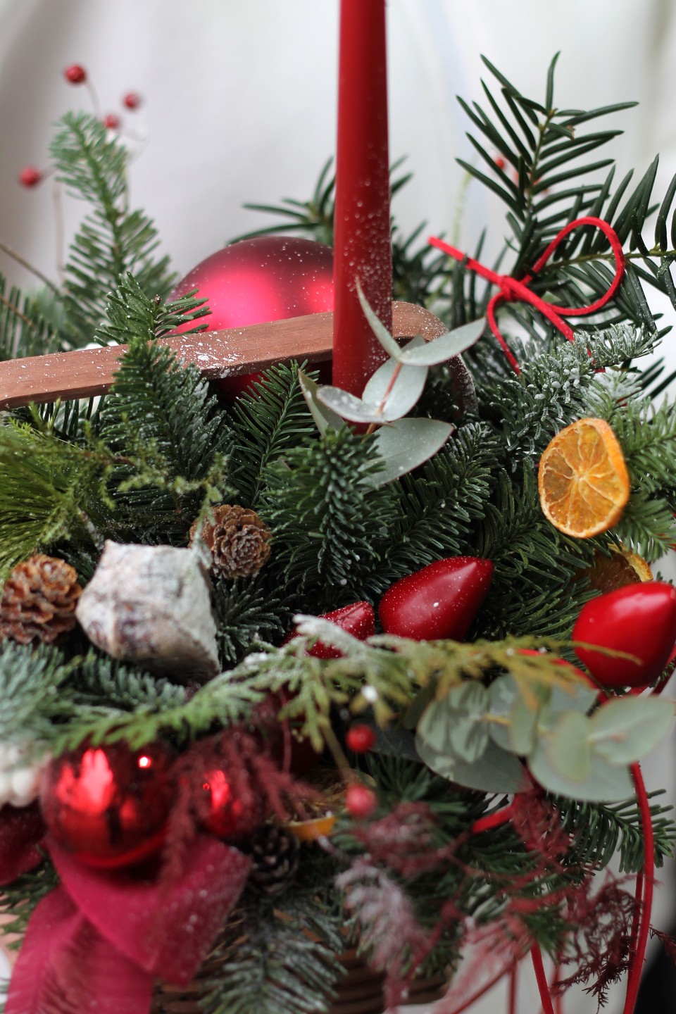 Корзина новогодняя Звезда Рождества - с доставкой по Минску