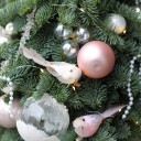 Новогодняя елочка Зимняя Птичка - с добавлением зелени - миниатюра 