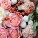 Букет Любовь и Нежность - с добавлением зелени - миниатюра 