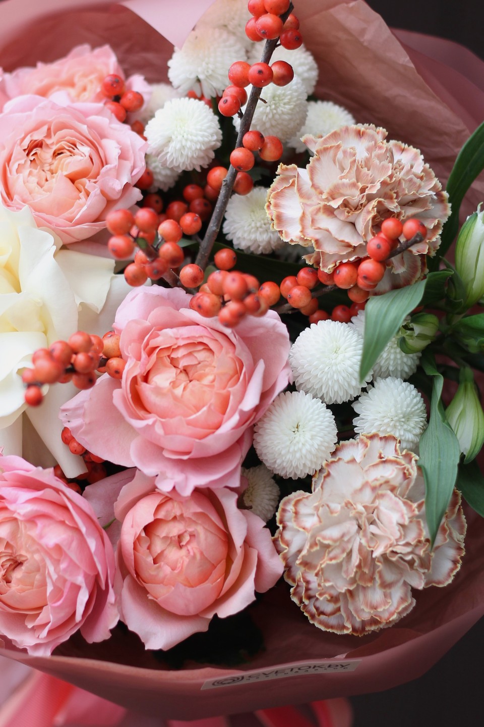 Букет Любовь и Нежность - с добавлением зелени