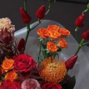 Букет Красный Малахит - подарочное оформление - миниатюра