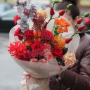 Букет Красный Малахит - для женщины/молодой пары - миниатюра