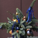 Композиция Новогодняя Матрица - с добавлением зелени - миниатюра 