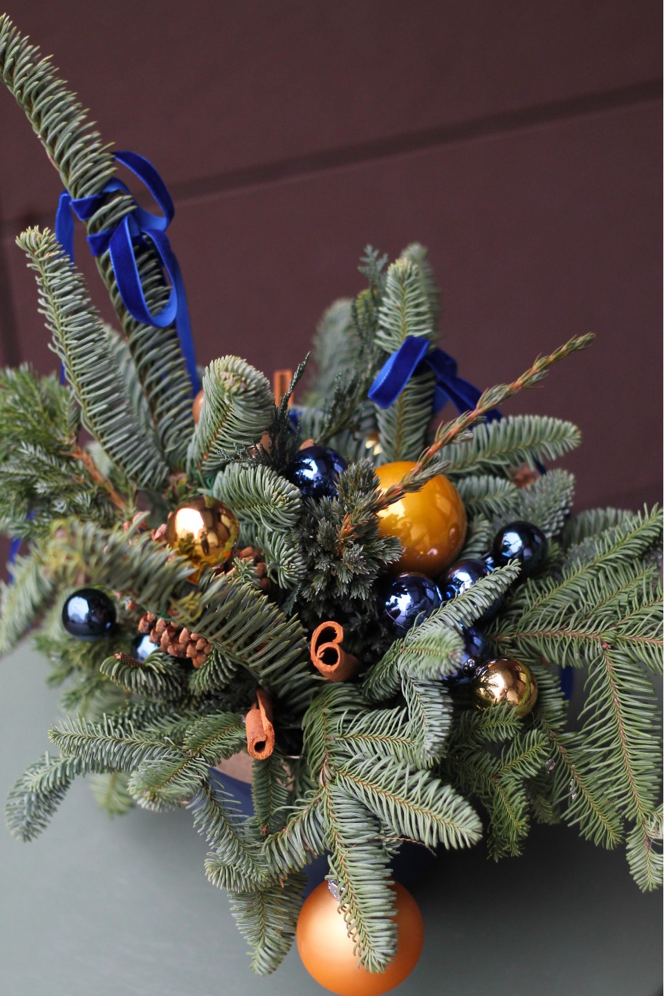 Композиция Новогодняя Матрица - подарочное оформление