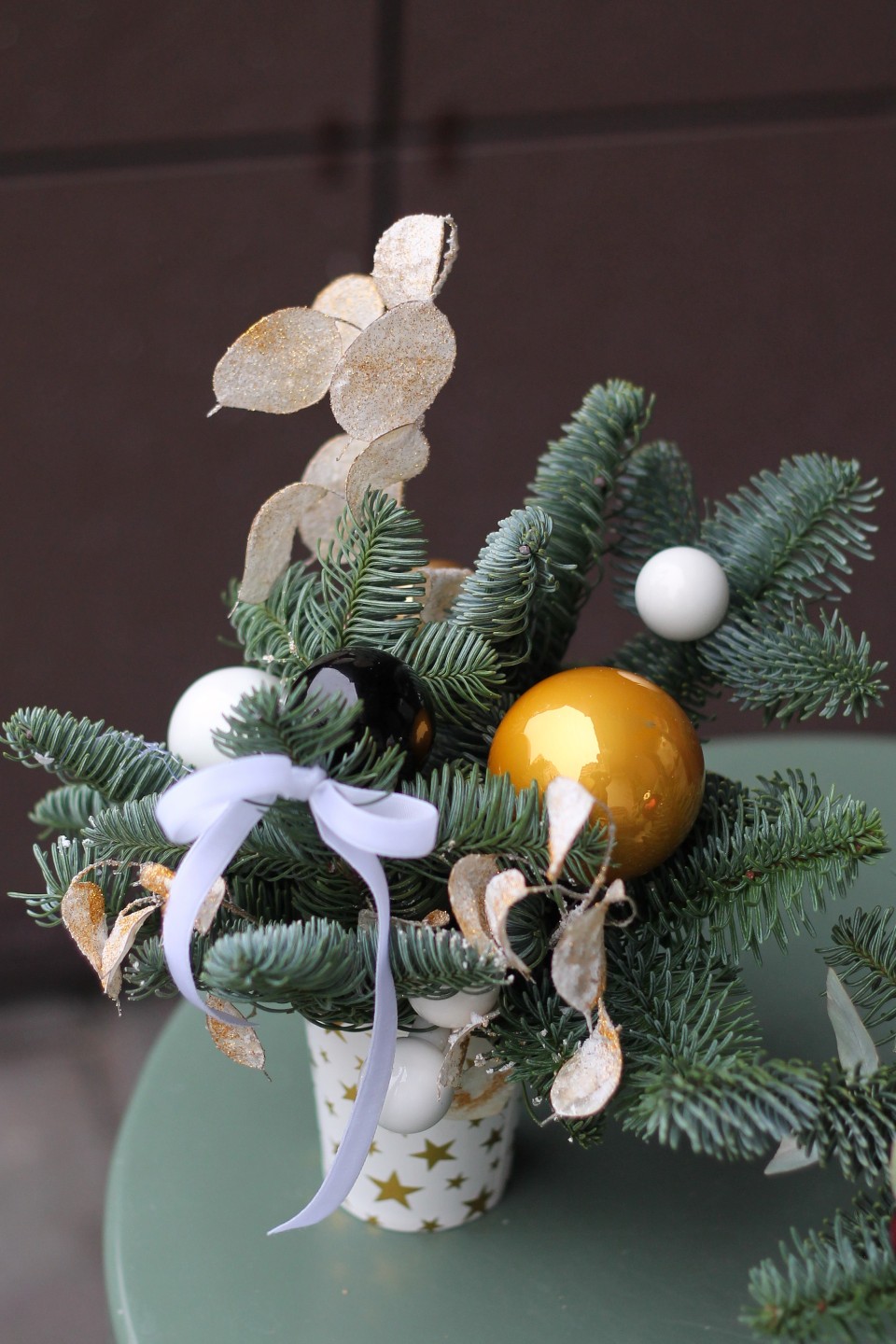 Композиция новогодняя Морозная Фантазия - подарочное оформление