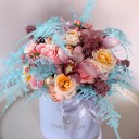 Коробочка с орхидеей цимбидиум Виктория - миниатюра