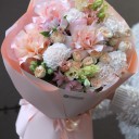 Букет с французскими розами Цветочная Романтика - миниатюра