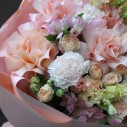 Букет с французскими розами Цветочная Романтика - с доставкой по Минску - миниатюра