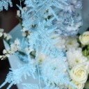 Букет с кустовой хризантемой Цветущий Водопад - подарочное оформление - миниатюра