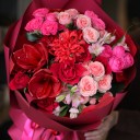 Букет с красным Амариллисом Аромат Любви - миниатюра