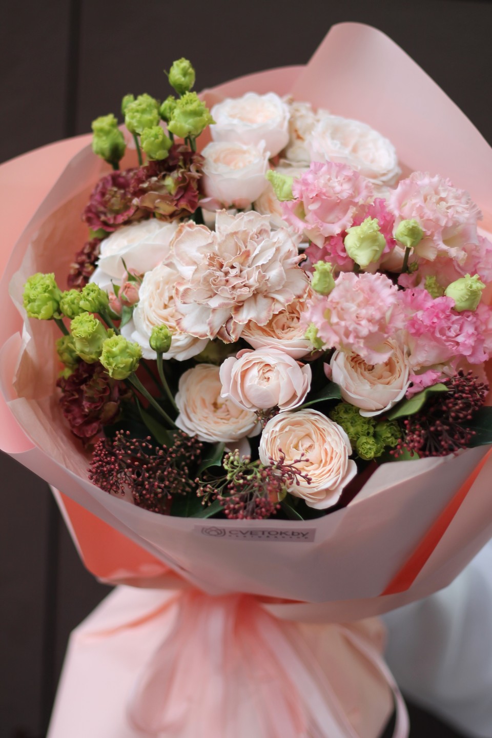 Букет с эустомой Мгновение - с доставкой по Минску