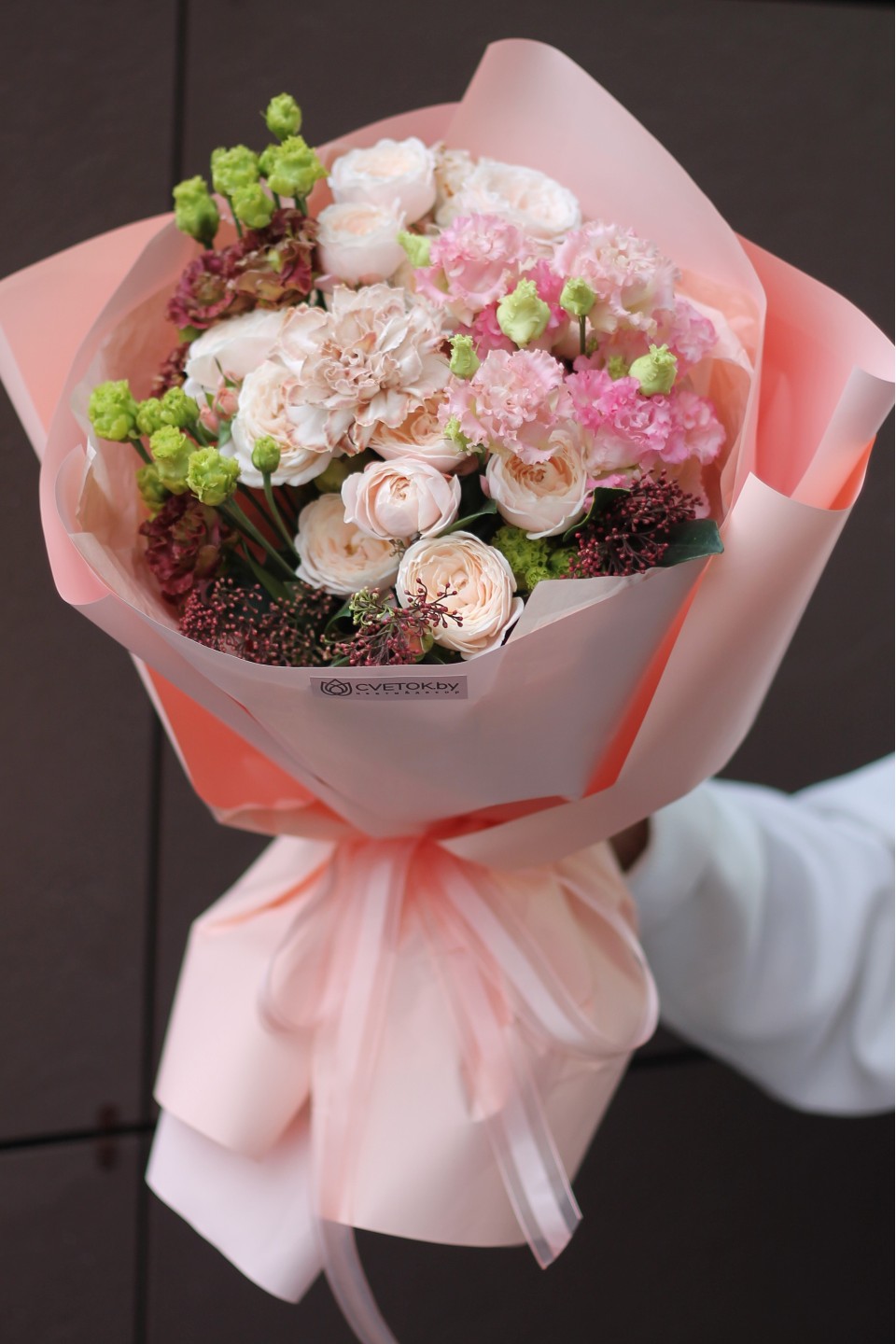 Букет с эустомой Мгновение