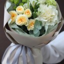 Букет с французской розой Кокилье - миниатюра