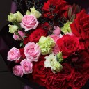 Букет с красной французской розой Скайлет - с доставкой по Минску - миниатюра