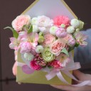 Конверт с розовой альстромерией Маленький принц - миниатюра