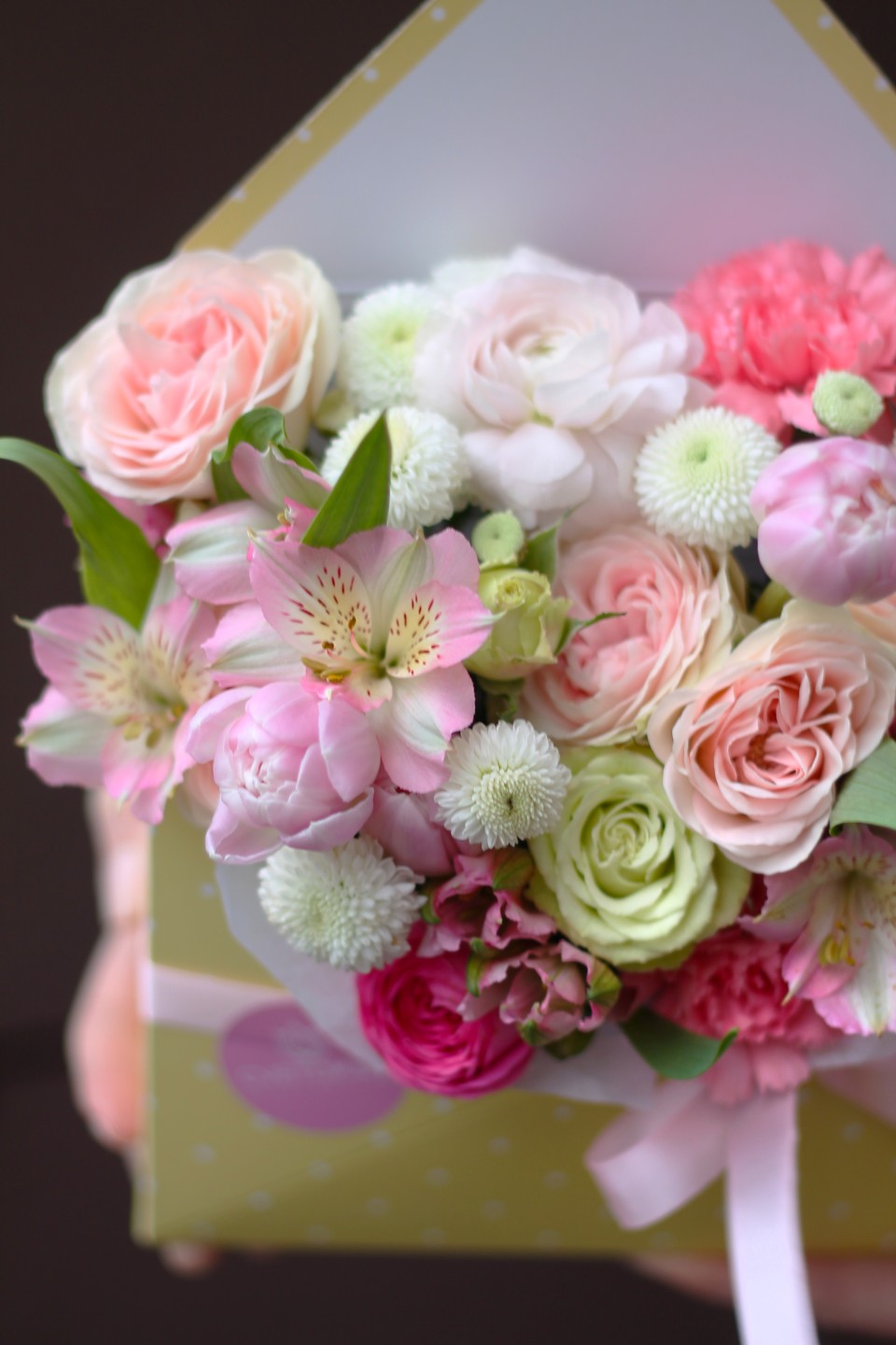 Конверт с розовой альстромерией Маленький принц - с доставкой по Минску