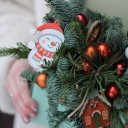 Конверт новогодний Сказочный домик - подарочное оформление - миниатюра