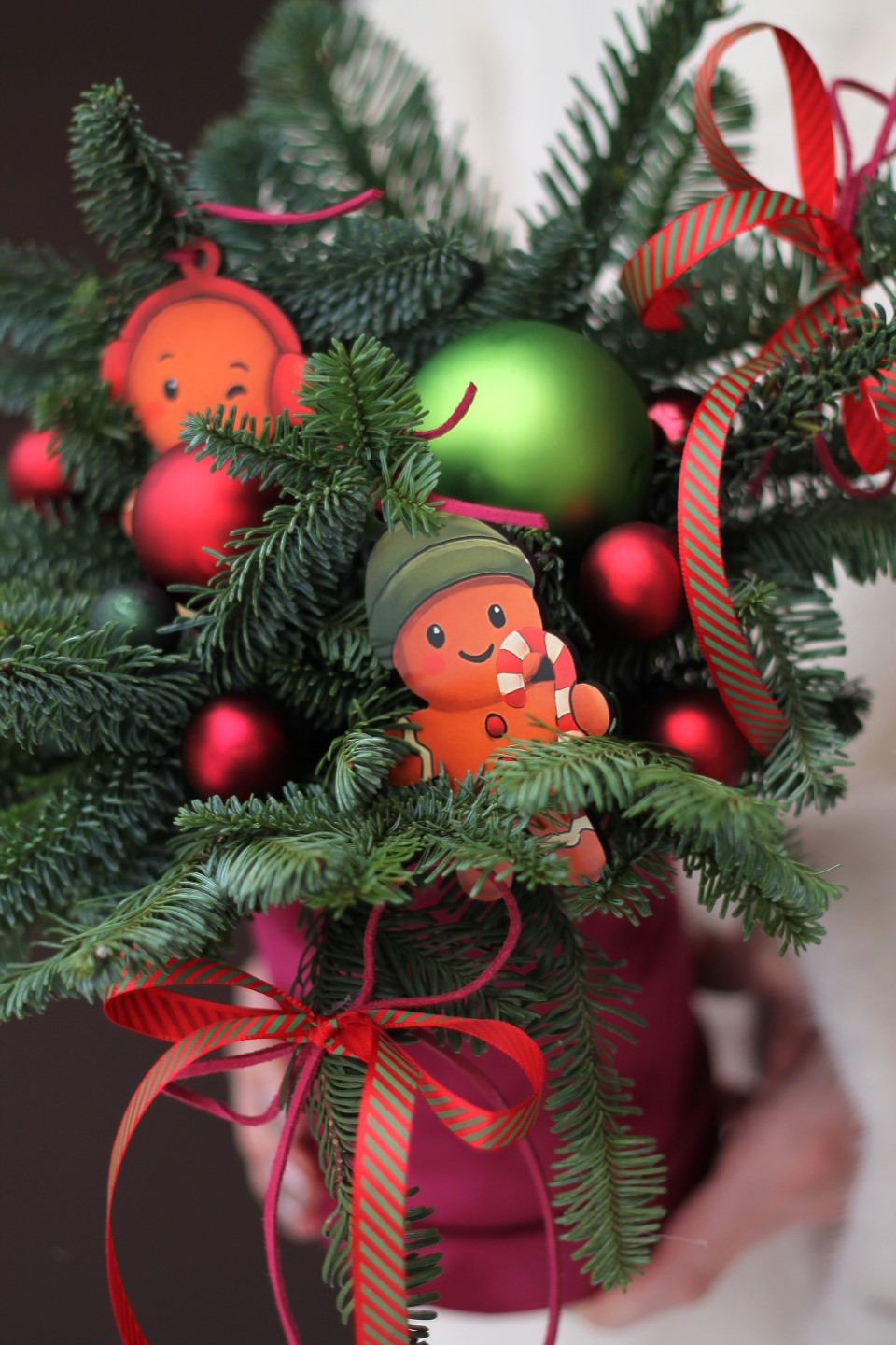 Композиция новогодняя Пряничный Человечек - с доставкой по Минску