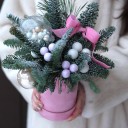 Коробочка новогодняя Отражение Севера - подарочное оформление - миниатюра