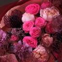 Букет с пионовидной розой Бордовый Блюз - с доставкой по Минску - миниатюра