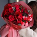 Букет с амариллисом Страстный Рубин - с доставкой по Минску - миниатюра