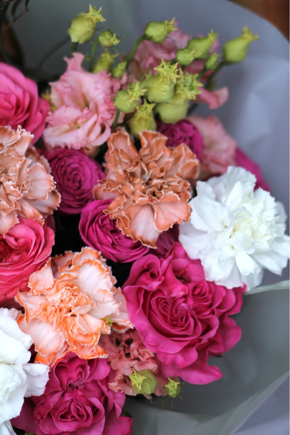 Букет Яркая Дива - с добавлением зелени