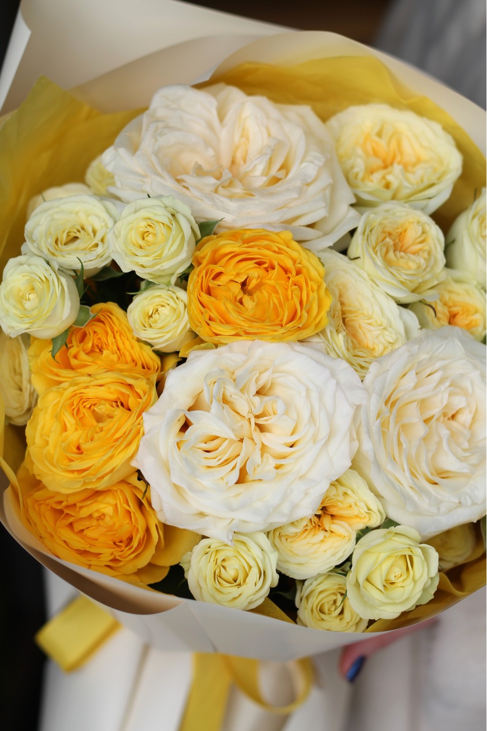 Букет с пионовидной розой "Путь к Солнцу" - с доставкой по Минску