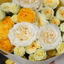 Букет с пионовидной розой "Путь к Солнцу" - подарочное оформление - миниатюра