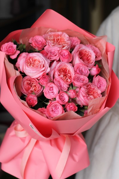 Букет из микса роз " Это была Любовь"