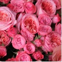 Букет из микса роз " Это была Любовь" - с добавлением зелени - миниатюра 