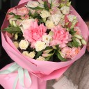 Букет с розами "Цветочные Искры" - миниатюра