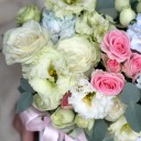 Конверт с эустомой Небосвод - подарочное оформление - миниатюра