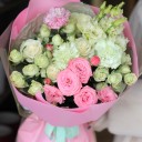 Букет с кустовыми розами "Когда я встретил Тебя" - миниатюра