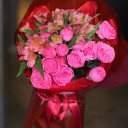 Букет с пионовидной розой"Первое свидание" - миниатюра