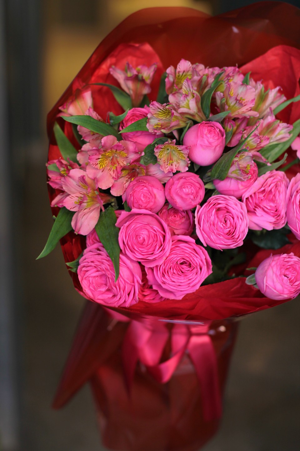 Букет с пионовидной розой"Первое свидание" - с доставкой по Минску