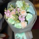 Букет с маттиолой "Облако нежности" - миниатюра