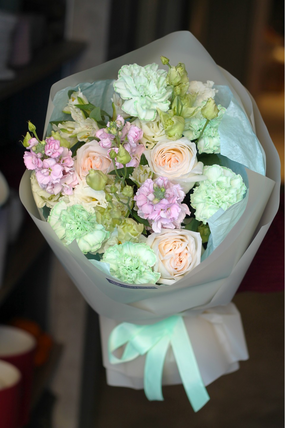 Букет с маттиолой "Облако нежности"