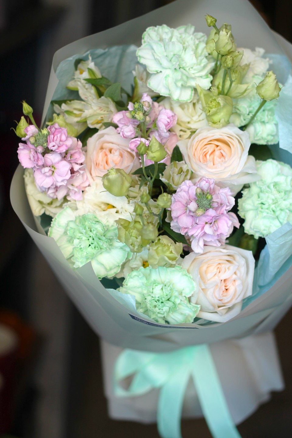 Букет с маттиолой "Облако нежности" - с доставкой по Минску