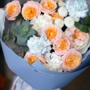 Букет с пионовидной розой Тропический карнавал - с доставкой по Минску - миниатюра