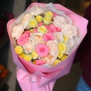 Букет из кустовой розы"Ягодный микс" - миниатюра