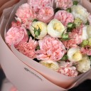 Букет с пионовидными розами "Чарующая Грация" - подарочное оформление - миниатюра