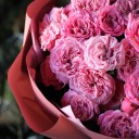 Букет кустовых пионовидных роз "Ягодный Пломбир" - миниатюра 7