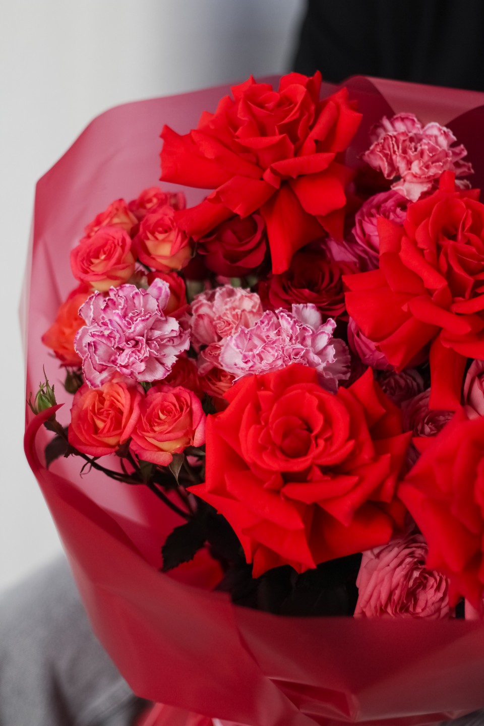 Букет с французскими розами  Любящее Сердце - с доставкой по Минску